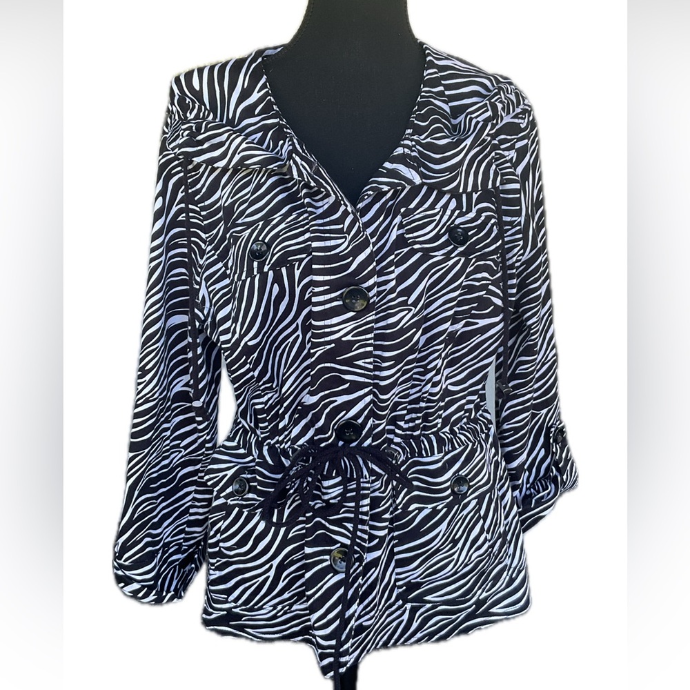 1990s Elementz Zebra Print Jacket.